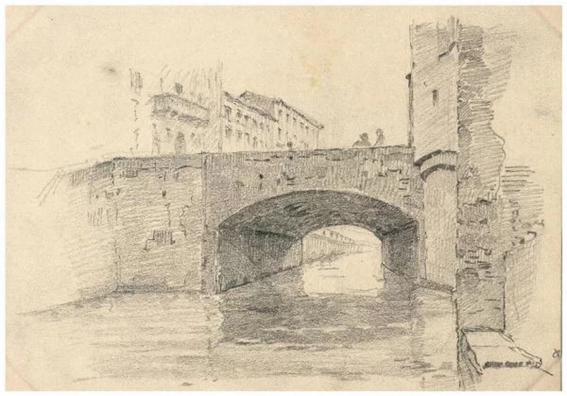 Ponte sul Naviglio - Palazzo Morando Costume Moda Immagine, Milano